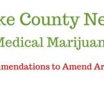 Recommendations To Amend Article 72, Lake County, Medical Marijuana